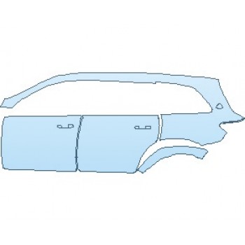 PAINT PROTECTION KIT - 2023 MERCEDES GLS MAYBACH REAR QUARTER PANEL & DOORS LEFT SIDE - PRECUT PPF CLEAR BRA WRAP