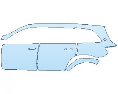 PAINT PROTECTION KIT - 2023 MERCEDES GLS MAYBACH REAR QUARTER PANEL & DOORS LEFT SIDE - PRECUT PPF CLEAR BRA WRAP