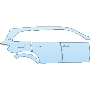 PAINT PROTECTION KIT - 2023 MERCEDES GLS MAYBACH REAR QUARTER PANEL & DOORS RIGHT SIDE - PRECUT PPF CLEAR BRA WRAP