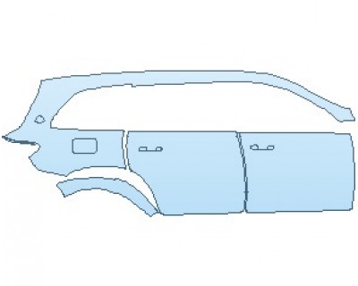 PAINT PROTECTION KIT - 2023 MERCEDES GLS MAYBACH REAR QUARTER PANEL & DOORS RIGHT SIDE - PRECUT PPF CLEAR BRA WRAP