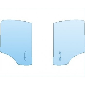 PAINT PROTECTION KIT - 2021 MERCEDES GLS MAYBACH DOORS REAR - PRECUT PPF CLEAR BRA WRAP