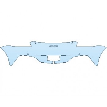 PAINT PROTECTION KIT - 2023 ASTON MARTIN VANTAGE F1 EDITION ROADSTER REAR BUMPER WITH SENSORS - PRECUT PPF CLEAR BRA WRAP