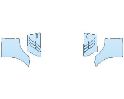 PAINT PROTECTION KIT - 2023 ASTON MARTIN VANTAGE F1 EDITION ROADSTER FULL FENDERS WITH F1 EMBLEM - PRECUT PPF CLEAR BRA WRAP