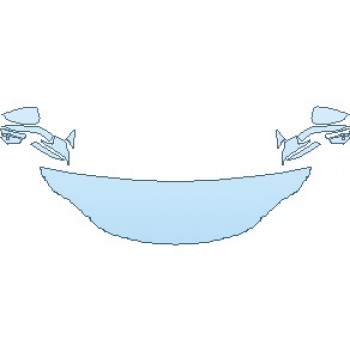 PAINT PROTECTION KIT - 2023 ASTON MARTIN VANTAGE F1 EDITION ROADSTER HOOD (WRAPPED EDGES) - PRECUT PPF CLEAR BRA WRAP