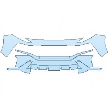 PAINT PROTECTION KIT - 2022 HYUNDAI SANTA FE LIMITED BUMPER - PRECUT PPF CLEAR BRA WRAP