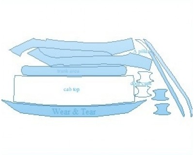 PAINT PROTECTION KIT - 2023 HYUNDAI SANTA FE LIMITED COMMON WEAR AREA KIT - PRECUT PPF CLEAR BRA WRAP