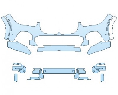 2022 BMW X5 M-SPORT BUMPER WITH SENSORS