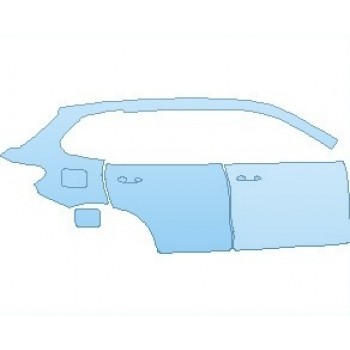 PAINT PROTECTION KIT - 2022 BMW X5 M-SPORT REAR QUARTER AND DOORS RIGHT SIDE - PRECUT PPF CLEAR BRA WRAP