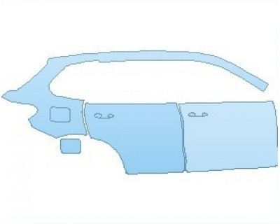 PAINT PROTECTION KIT - 2023 BMW X5 M-SPORT 45E REAR QUARTER & DOORS RIGHT SIDE - PRECUT PPF CLEAR BRA WRAP