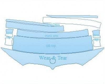 PAINT PROTECTION KIT - 2023 BMW X5 M-SPORT 45E COMMON WEAR AREA KIT - PRECUT PPF CLEAR BRA WRAP