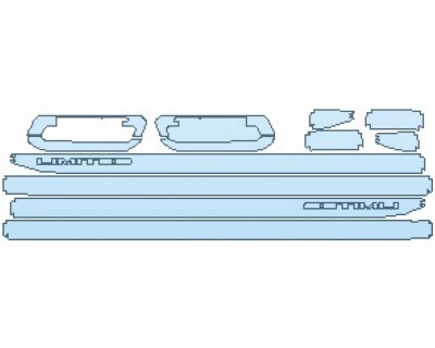 2021 RAM 1500 LIMITED CHROM TRIM FROM DOORS BED AND HOOD