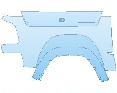PAINT PROTECTION KIT - 2024 RAM 1500 LIMITED LONGHORN BED SIDE WITH RAMBOX LEFT - PRECUT PPF CLEAR BRA WRAP