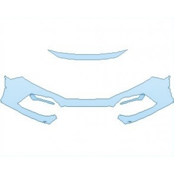 PAINT PROTECTION KIT - 2021 HONDA CIVIC EX-L HATCHBACK BUMPER - PRECUT PPF CLEAR BRA WRAP