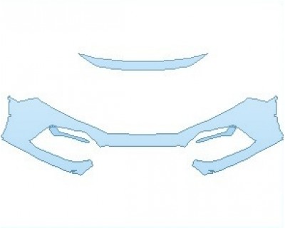 PAINT PROTECTION KIT - 2021 HONDA CIVIC EX-L HATCHBACK BUMPER - PRECUT PPF CLEAR BRA WRAP
