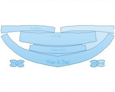 PAINT PROTECTION KIT - 2023 CHEVROLET MALIBU HYBRID COMMON WEAR AREA KIT - PRECUT PPF CLEAR BRA WRAP