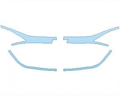 PAINT PROTECTION KIT - 2023 CHEVROLET MALIBU HYBRID GRILLE - PRECUT PPF CLEAR BRA WRAP