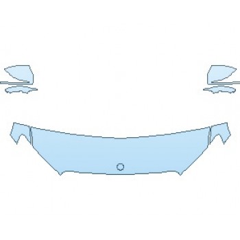 Precut PPF Kit – Clear Bra Paint Protection Film PAINT PROTECTION KIT - 2023 MERCEDES E CLASS ALL-TERRAIN WAGON HOOD 18 INCH (WRAPPED EDGES) - PRECUT PPF CLEAR BRA WRAP