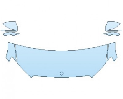 Precut PPF Kit – Clear Bra Paint Protection Film PAINT PROTECTION KIT - 2023 MERCEDES E CLASS ALL-TERRAIN WAGON HOOD (NO WRAPPED EDGES) - PRECUT PPF CLEAR BRA WRAP