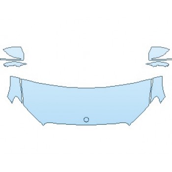 PAINT PROTECTION KIT - 2023 MERCEDES E CLASS ALL-TERRAIN WAGON HOOD (WRAPPED EDGES) - PRECUT PPF CLEAR BRA WRAP