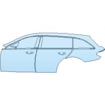 PAINT PROTECTION KIT - 2023 MERCEDES E CLASS ALL-TERRAIN WAGON REAR QUARTER PANEL & DOORS LEFT SIDE - PRECUT PPF CLEAR BRA WRAP