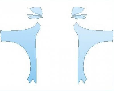 Precut PPF Kit – Clear Bra Paint Protection Film PAINT PROTECTION KIT - 2023 MERCEDES E CLASS ALL-TERRAIN WAGON FULL FENDERS (WRAPPED EDGES) - PRECUT PPF CLEAR BRA WRAP