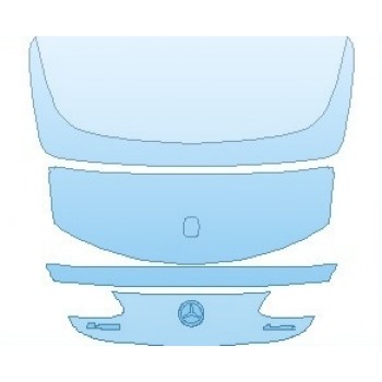 Precut PPF Kit – Clear Bra Paint Protection Film PAINT PROTECTION KIT - 2023 MERCEDES E CLASS BASE CABRIOLET REAR HATCH WITH E450 AND 4MATIC EMBLEMS - PRECUT PPF CLEAR BRA WRAP