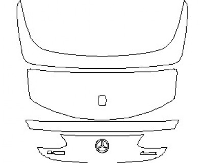 2022 MERCEDES E CLASS BASE CABRIOLET REAR HATCH WITH E450 AND 4MATIC EMBLEMS