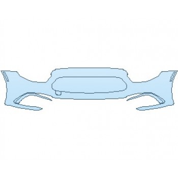 PAINT PROTECTION KIT - 2022 MERCEDES E CLASS BASE CABRIOLET BUMPER - PRECUT PPF CLEAR BRA WRAP