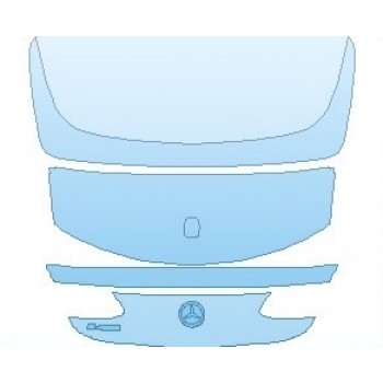 Precut PPF Kit – Clear Bra Paint Protection Film PAINT PROTECTION KIT - 2023 MERCEDES E CLASS BASE CABRIOLET REAR HATCH WITH E450 EMBLEMS - PRECUT PPF CLEAR BRA WRAP