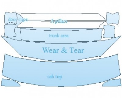 PAINT PROTECTION KIT - 2023 NISSAN MAXIMA SL COMMON WEAR AREA KIT - PRECUT PPF CLEAR BRA WRAP