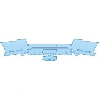 PAINT PROTECTION KIT - 2021 FORD EXPEDITION LIMITED STEALTH EDITION MAX REAR BUMPER WITH SENSORS - PRECUT PPF CLEAR BRA WRAP