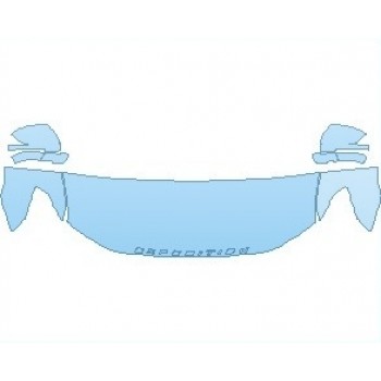 PAINT PROTECTION KIT - 2021 FORD EXPEDITION LIMITED STEALTH EDITION BASE HOOD (NO WRAPPED EDGES) - PRECUT PPF CLEAR BRA WRAP