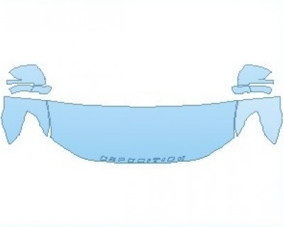 PAINT PROTECTION KIT - 2021 FORD EXPEDITION LIMITED STEALTH EDITION BASE HOOD (NO WRAPPED EDGES) - PRECUT PPF CLEAR BRA WRAP