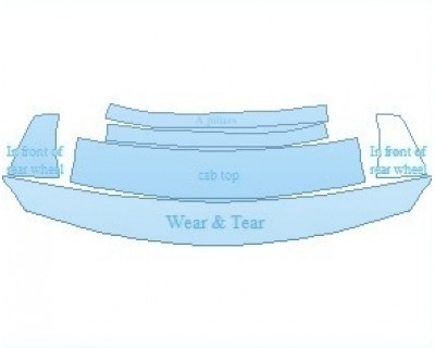 PAINT PROTECTION KIT - 2021 JAGUAR F-TYPE R COUPE COMMON WEAR AREA KIT - PRECUT PPF CLEAR BRA WRAP