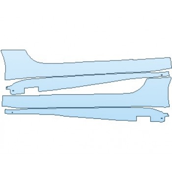 PAINT PROTECTION KIT - 2021 JAGUAR F-TYPE R COUPE ROCKER PANELS - PRECUT PPF CLEAR BRA WRAP
