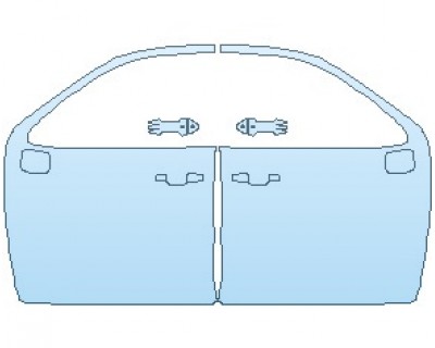 PAINT PROTECTION KIT - 2024 GMC SIERRA 1500 DENALI DOORS FRONT - PRECUT PPF CLEAR BRA WRAP