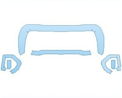 PAINT PROTECTION KIT - 2024 GMC SIERRA 1500 DENALI GRILLE & FOGLIGHT SURROUND - PRECUT PPF CLEAR BRA WRAP