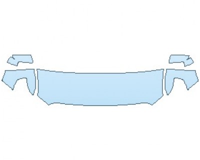 PAINT PROTECTION KIT - 2024 GMC SIERRA 1500 DENALI HOOD (WRAPPED EDGES) - PRECUT PPF CLEAR BRA WRAP