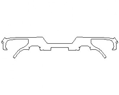 2022 GMC SIERRA 1500 AT4 REAR BUMPER WITH VISIBLE DUAL EXHAUST