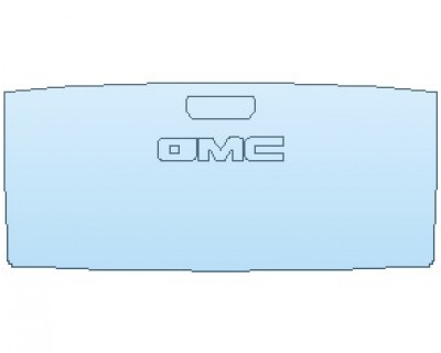 PAINT PROTECTION KIT - 2024 GMC SIERRA 1500 DENALI TAILGATE WITHOUT MODEL AND TRIM EMBLEMS - PRECUT PPF CLEAR BRA WRAP