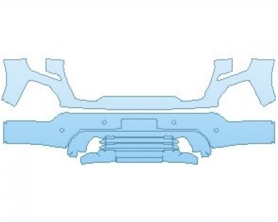 2022 GMC SIERRA 1500 AT4 BUMPER WITH SENSORS AND LICENSE PLATE BRACKET