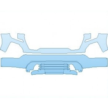 PAINT PROTECTION KIT - 2024 GMC SIERRA 1500 AT4 BUMPER - PRECUT PPF CLEAR BRA WRAP