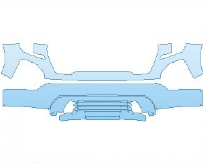 PAINT PROTECTION KIT - 2024 GMC SIERRA 1500 DENALI BUMPER - PRECUT PPF CLEAR BRA WRAP