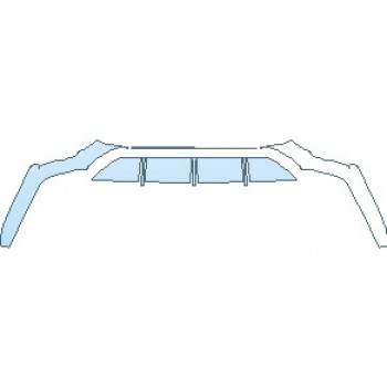 PAINT PROTECTION KIT - 2020 GENESIS G80 3.3T SPORT REAR DIFFUSER - PRECUT PPF CLEAR BRA WRAP