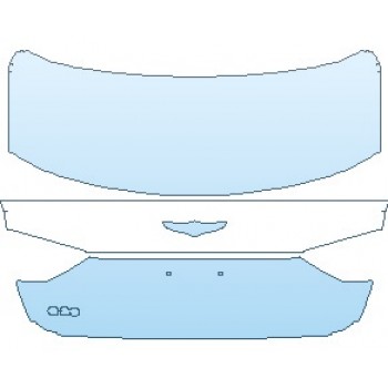 PAINT PROTECTION KIT - 2020 GENESIS G80 3.8 SPORT REAR HATCH WITH G80 EMBLEM - PRECUT PPF CLEAR BRA WRAP