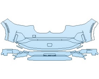 PAINT PROTECTION KIT - 2022 BMW X7 ALPINA XB7 BUMPER - PRECUT PPF CLEAR BRA WRAP