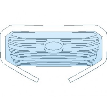 PAINT PROTECTION KIT - 2023 SUBARU ASCENT BASE GRILLE - PRECUT PPF CLEAR BRA WRAP