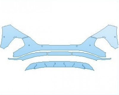 2022 HYUNDAI TUCSON LIMITED BUMPER WITH SENSORS