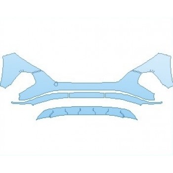 PAINT PROTECTION KIT - 2022 HYUNDAI TUCSON LIMITED BUMPER WITH TOW HOLE - PRECUT PPF CLEAR BRA WRAP