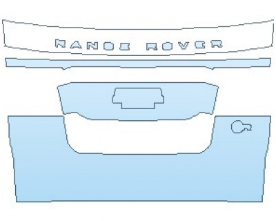 PAINT PROTECTION KIT - 2020 LAND ROVER RANGE ROVER SPORT SUPERCHARGED  REAR HATCH - PRECUT PPF CLEAR BRA WRAP